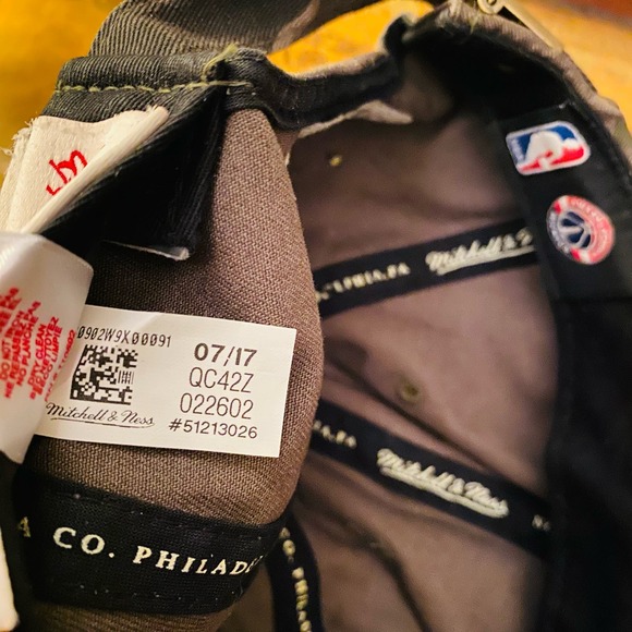 Mitchell & Ness NBA Washington Warriors Unisex StrapBack Camo Hat Michael Jordan - Picture 9 of 12